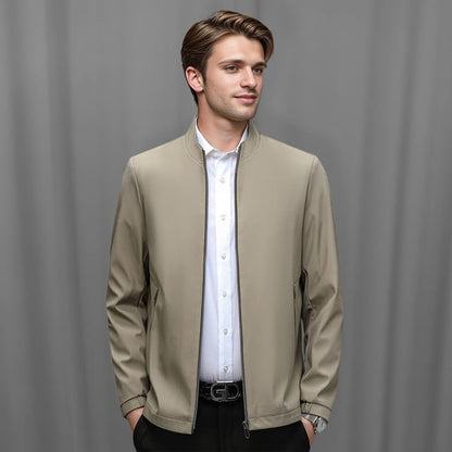 Men's Stand Collar Zip Jacket — Lightweight Casual Fit