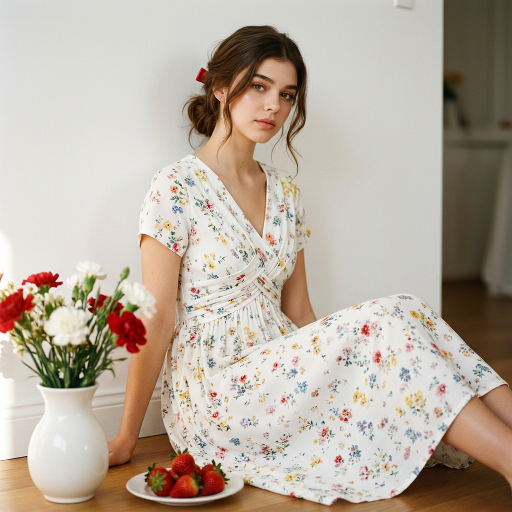 JUNE | FLORAL TWIST DRESS