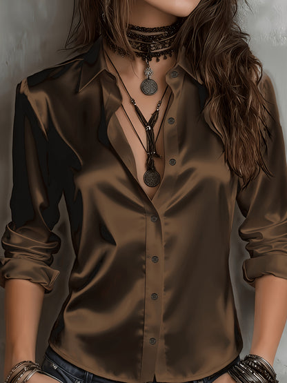 ELOISE | SATIN SHIRT