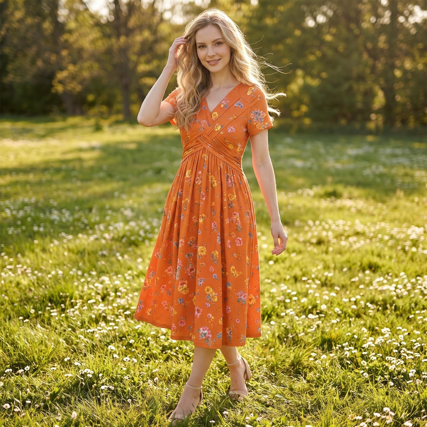 JUNE | FLORAL TWIST DRESS