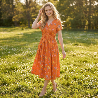 JUNE | FLORAL TWIST DRESS