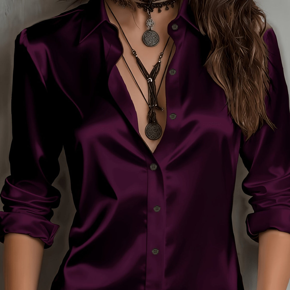 ELOISE | SATIN SHIRT