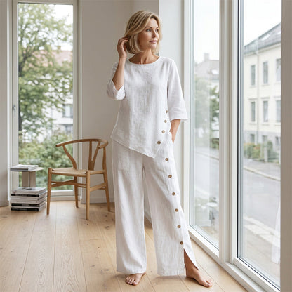 Asymmetric Hem Two-Piece Set