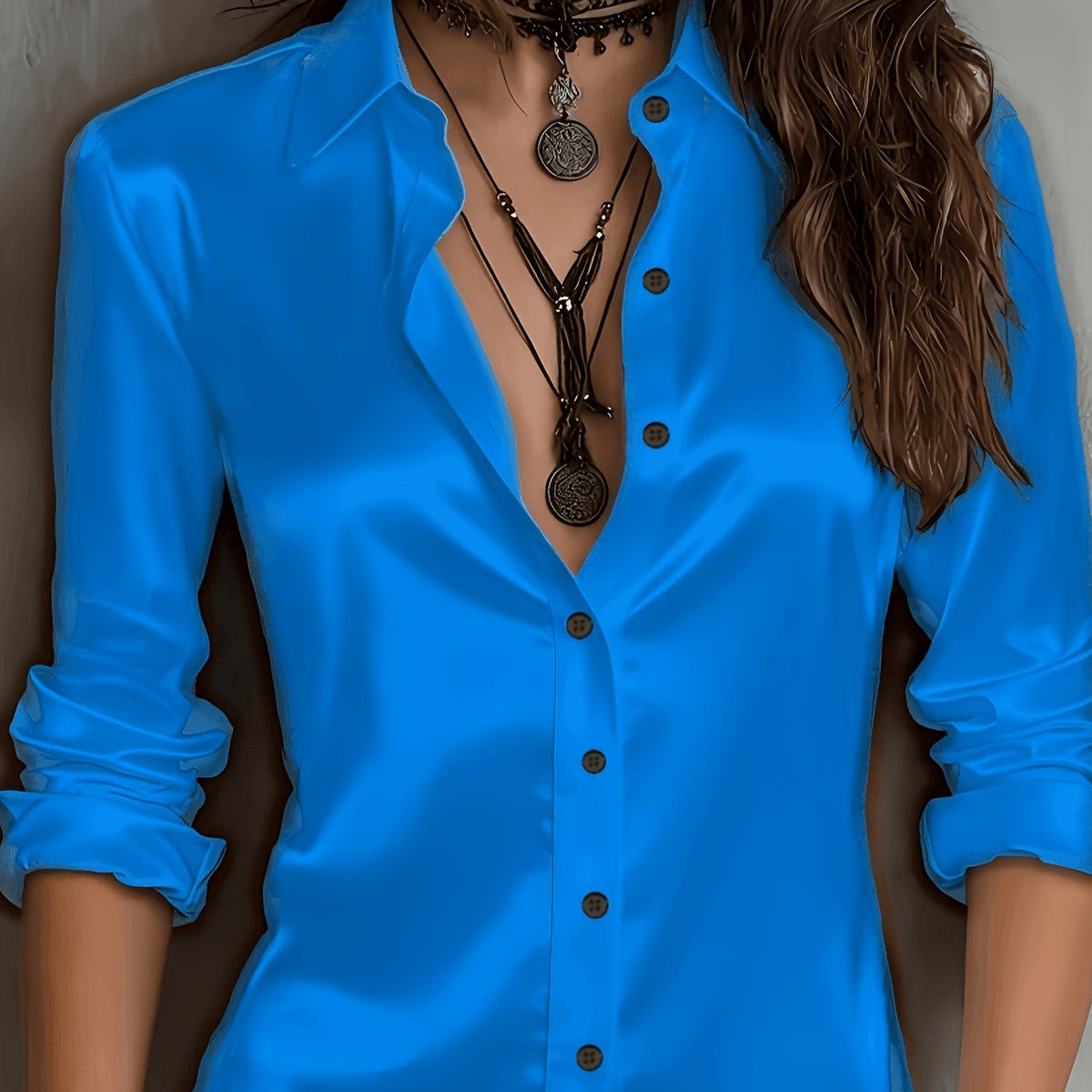 ELOISE | SATIN SHIRT