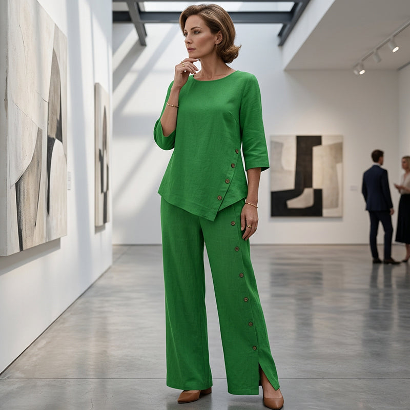 Asymmetric Hem Two-Piece Set