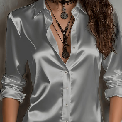 ELOISE | SATIN SHIRT