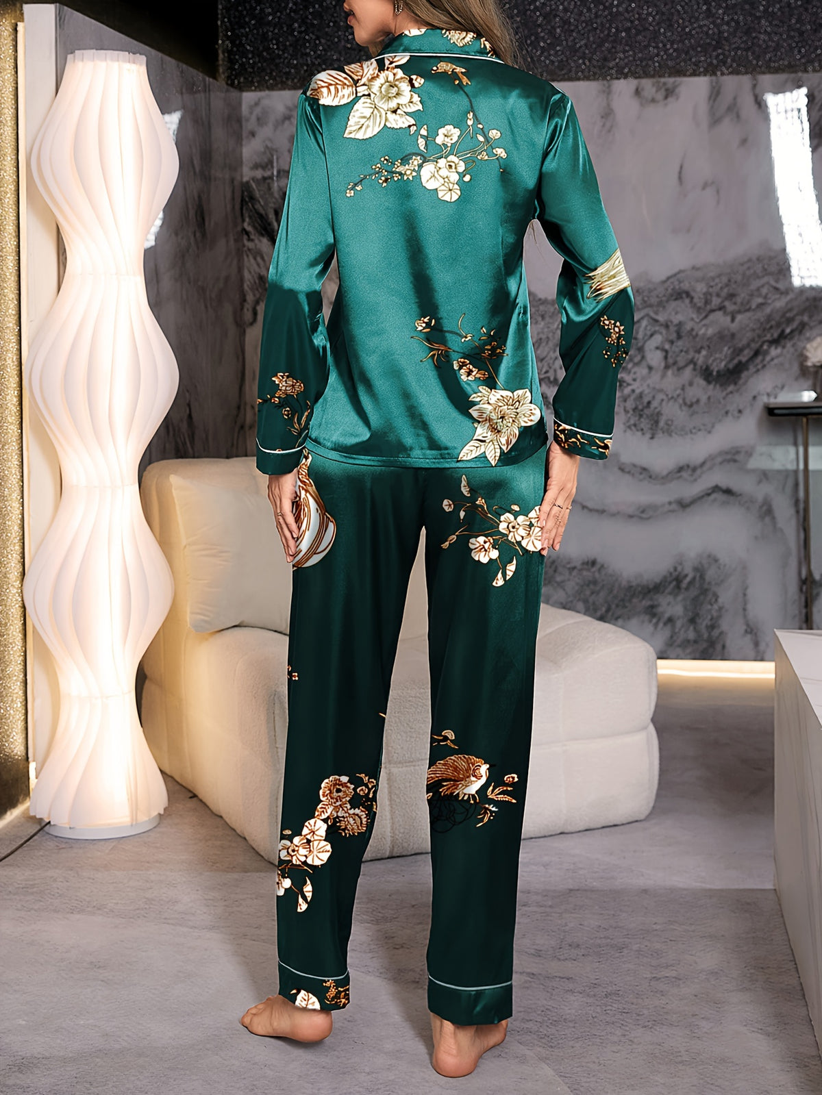 IRIS | SATIN PYJAMA SET