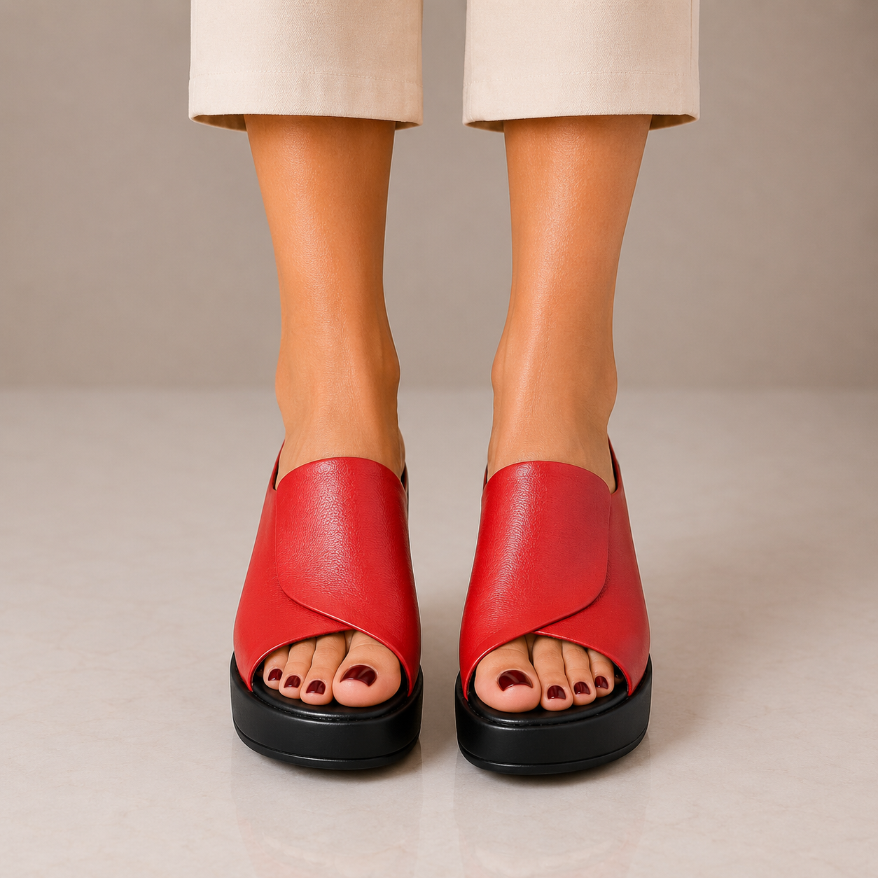 Greystone Cushioned Wedge Sandals
