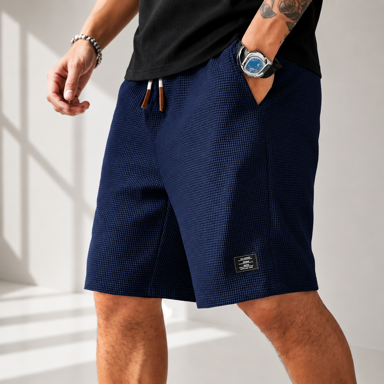 Lennox Waffle Knit Shorts