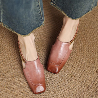 Kensington Leather Mules