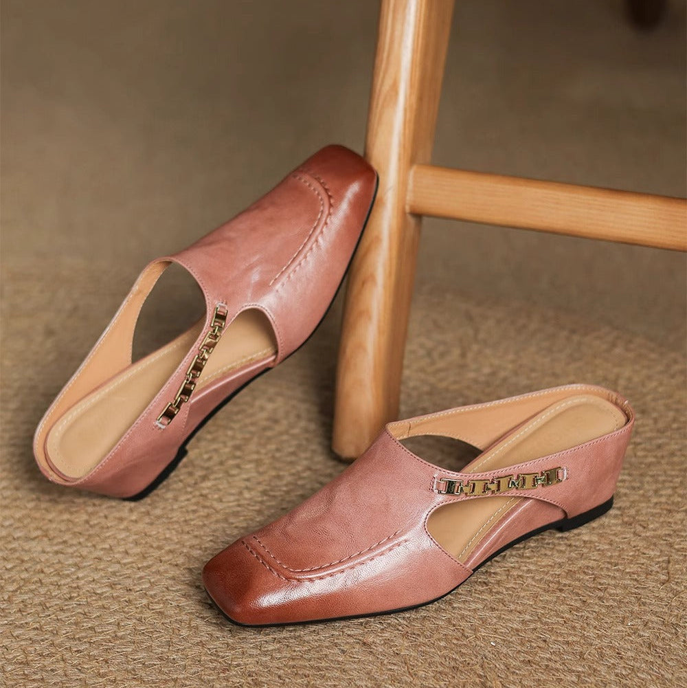 Kensington Leather Mules
