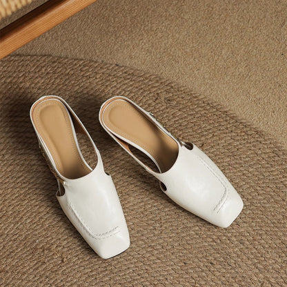 Kensington Leather Mules