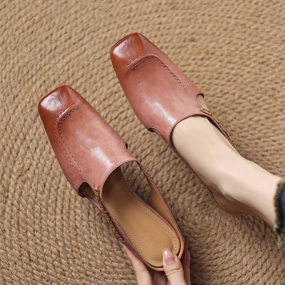 Kensington Leather Mules