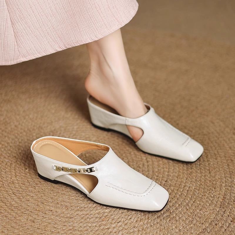 Kensington Leather Mules