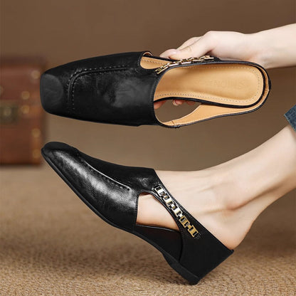 Kensington Leather Mules