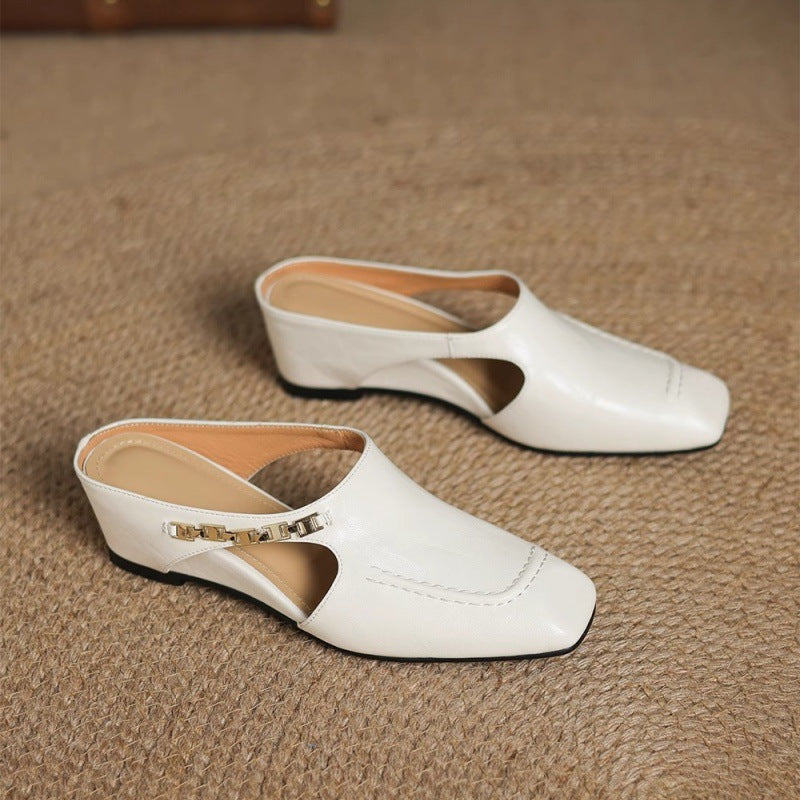 Kensington Leather Mules