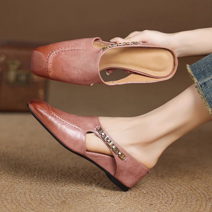 Kensington Leather Mules