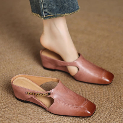 Kensington Leather Mules