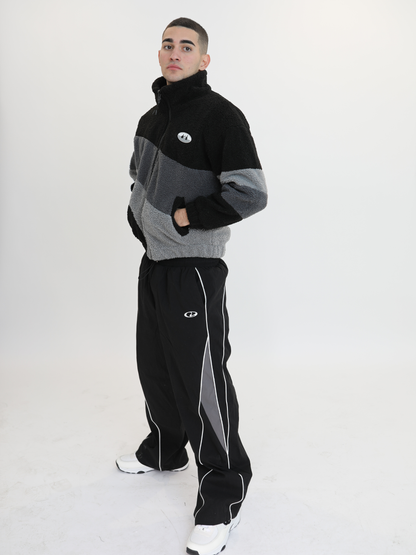 ROWAN | COLOUR-BLOCK FLEECE JACKET