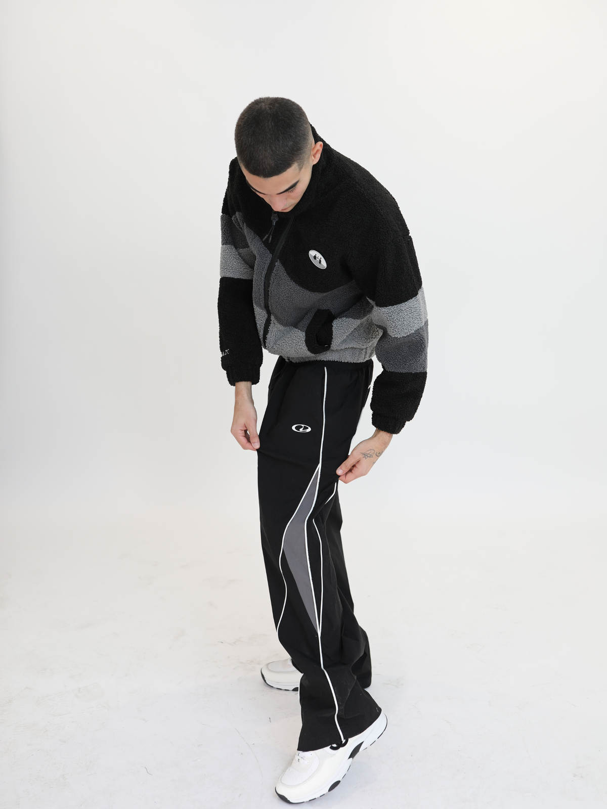 ROWAN | COLOUR-BLOCK FLEECE JACKET