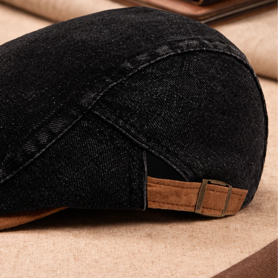 Classic Denim Flat Cap