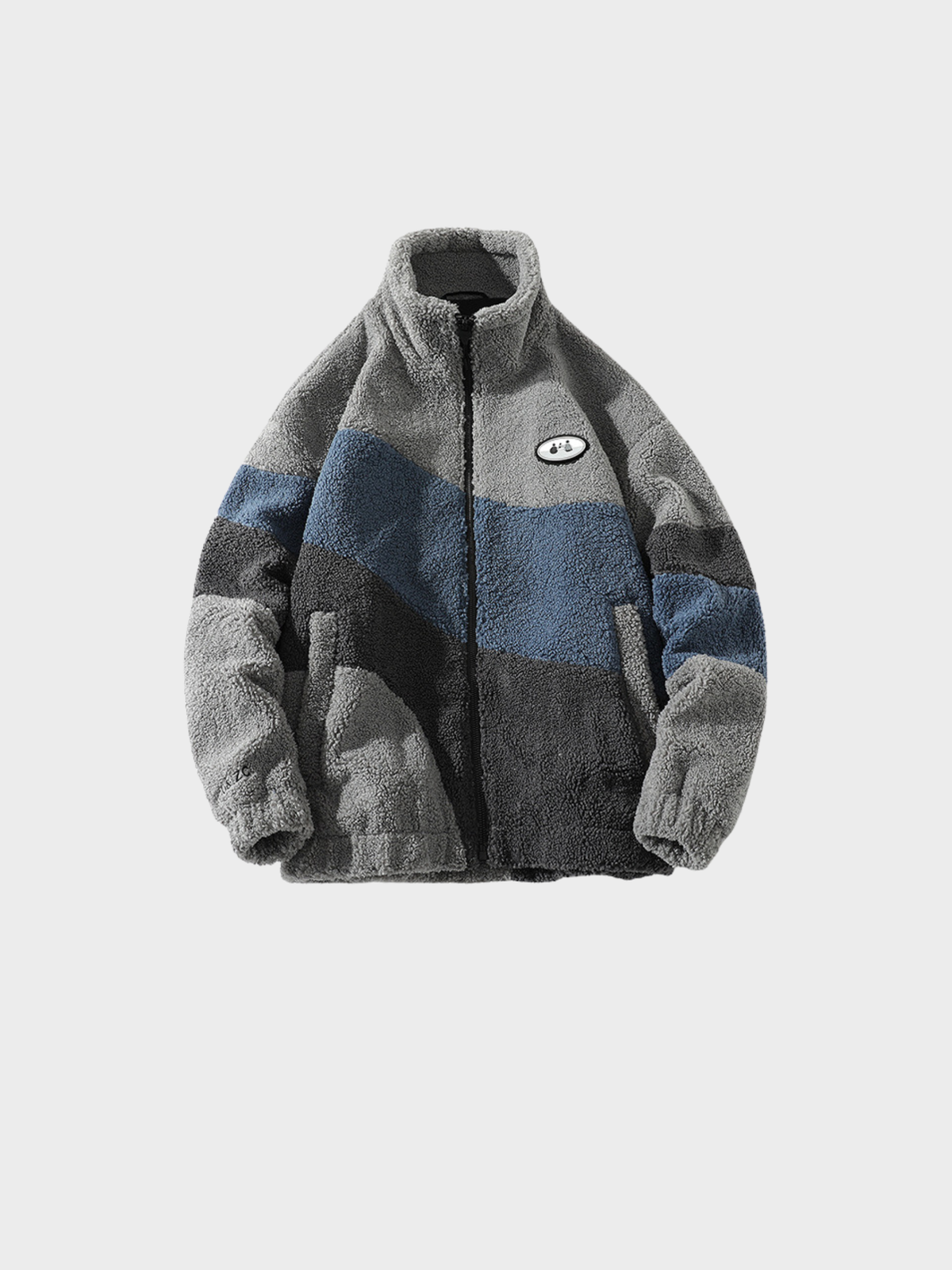 ROWAN | COLOUR-BLOCK FLEECE JACKET
