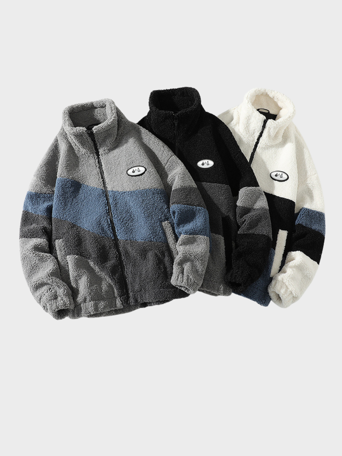 ROWAN | COLOUR-BLOCK FLEECE JACKET