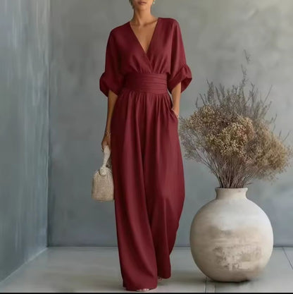 Clara Tailored Wide-Leg Jumpsuit