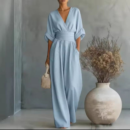 Clara Tailored Wide-Leg Jumpsuit