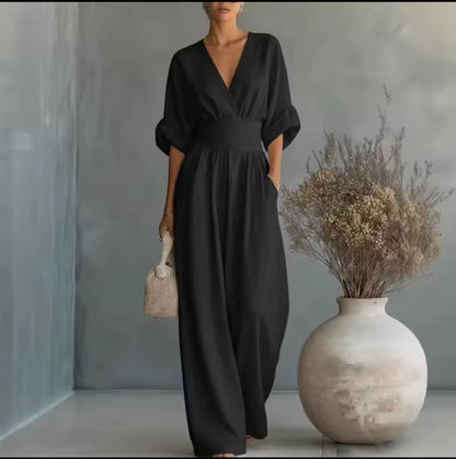 Clara Tailored Wide-Leg Jumpsuit