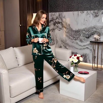 IRIS | SATIN PYJAMA SET