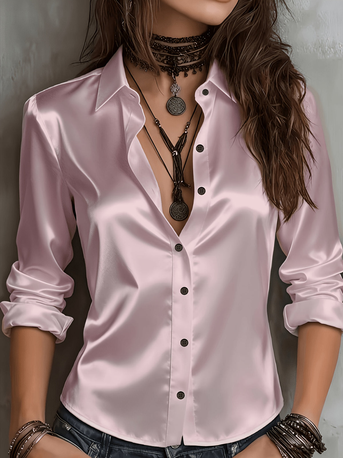 ELOISE | SATIN SHIRT