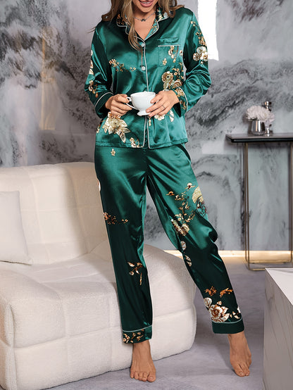 IRIS | SATIN PYJAMA SET
