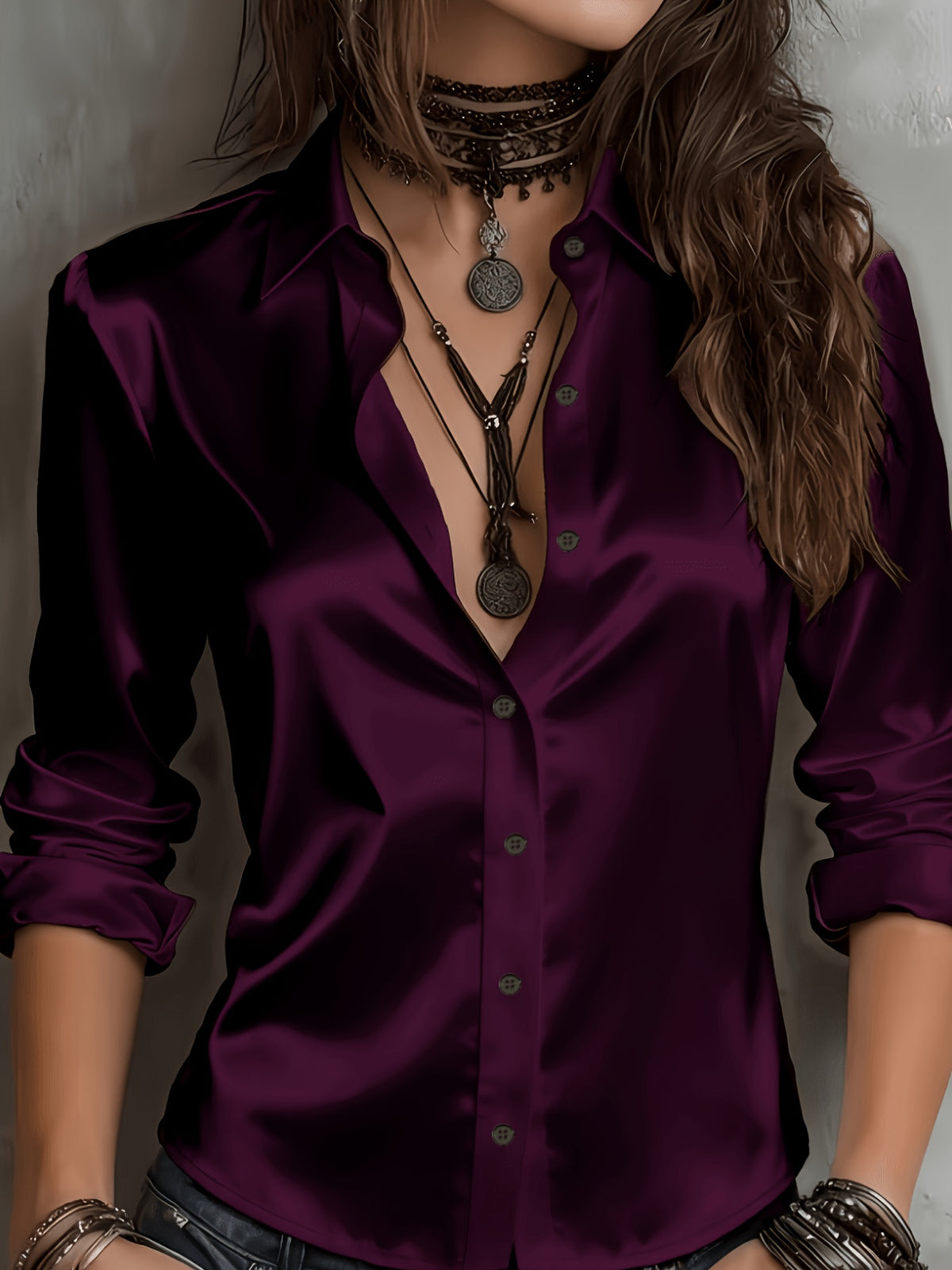 ELOISE | SATIN SHIRT