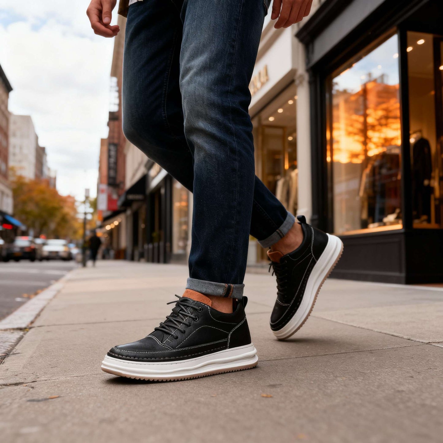 Weston Leather Trainer