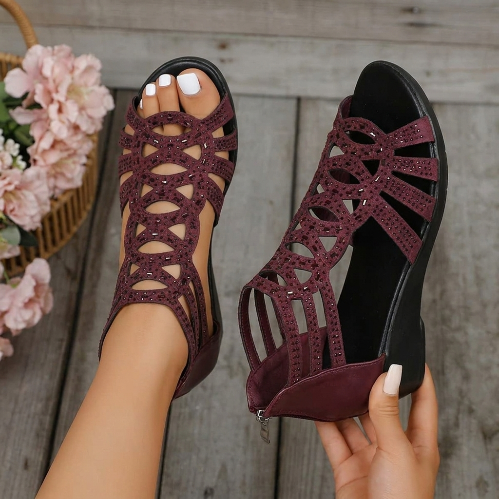 SELENE | WEDGE COMFORT SANDALS