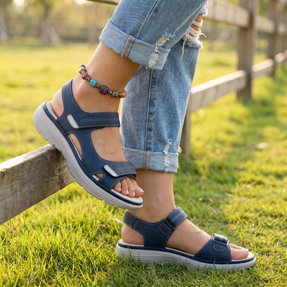 Seabreeze blue on wooden fence and grass