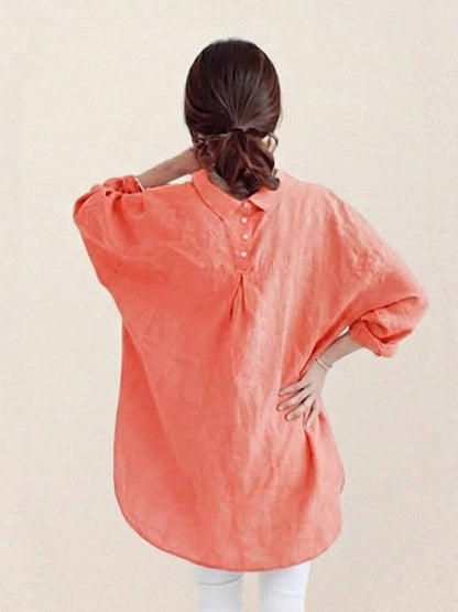 Oversized 100% Cotton Linen Shirt