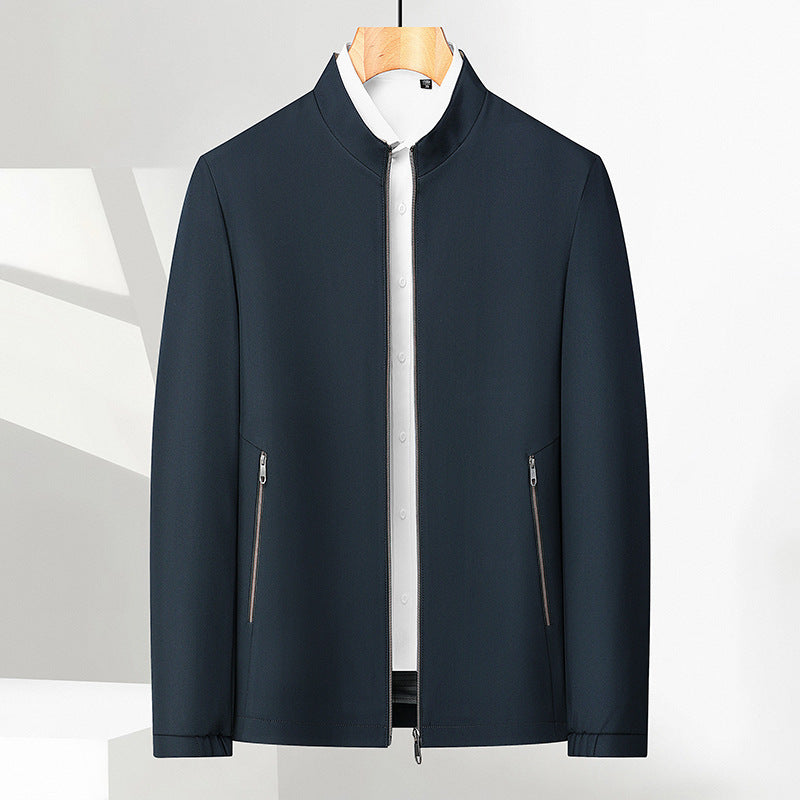 Men's Stand Collar Zip Jacket — Lightweight Casual Fit