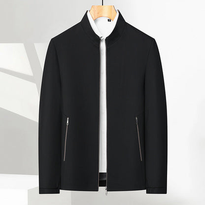 Men's Stand Collar Zip Jacket — Lightweight Casual Fit