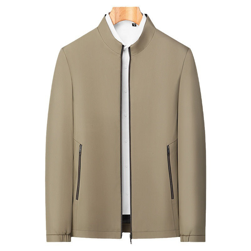 Men's Stand Collar Zip Jacket — Lightweight Casual Fit