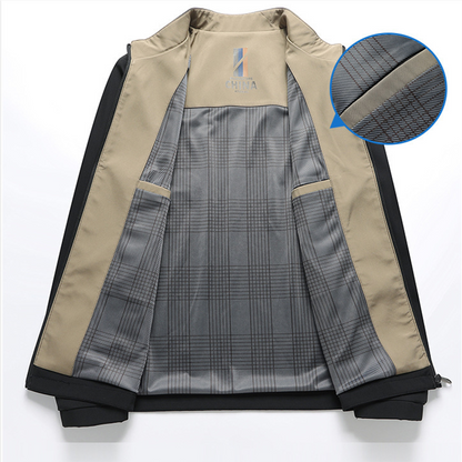 Men's Stand Collar Zip Jacket — Lightweight Casual Fit