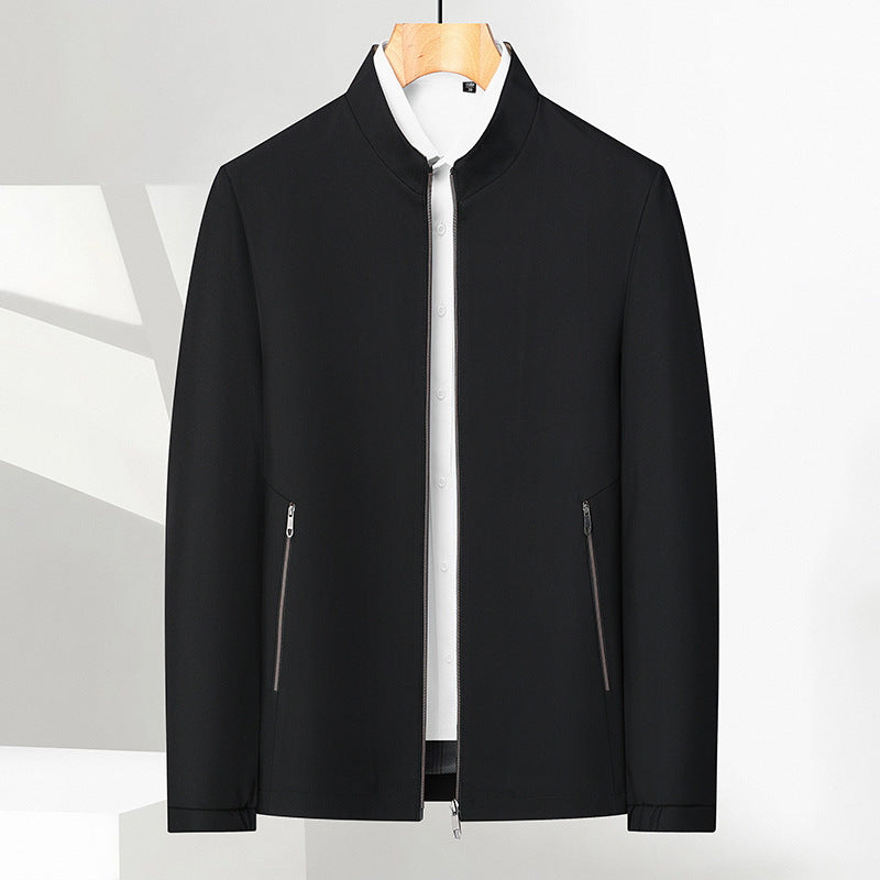 Men's Stand Collar Zip Jacket — Lightweight Casual Fit
