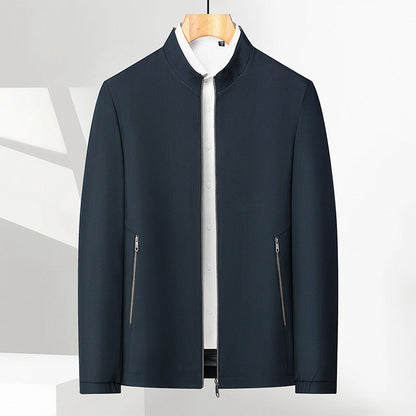 Men's Stand Collar Zip Jacket — Lightweight Casual Fit