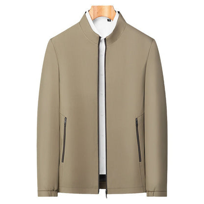 Men's Stand Collar Zip Jacket — Lightweight Casual Fit