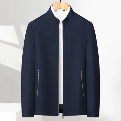 Men's Stand Collar Zip Jacket — Lightweight Casual Fit
