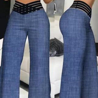 Women's High-Waisted Wide-Leg Pants