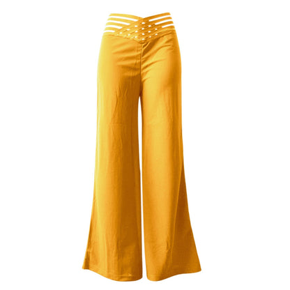 Women's High-Waisted Wide-Leg Pants