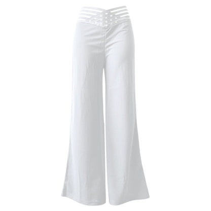 Women's High-Waisted Wide-Leg Pants
