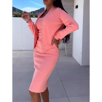 Sasha Cardigan Dress Casual Set